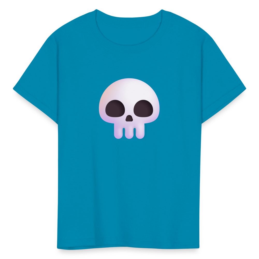 💀 Skull (Microsoft Fluent) Kids' T-Shirt - turquoise
