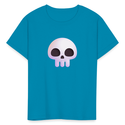 💀 Skull (Microsoft Fluent) Kids' T-Shirt - turquoise