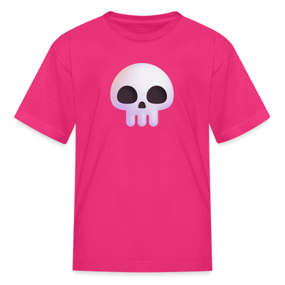 💀 Skull (Microsoft Fluent) Kids' T-Shirt - fuchsia