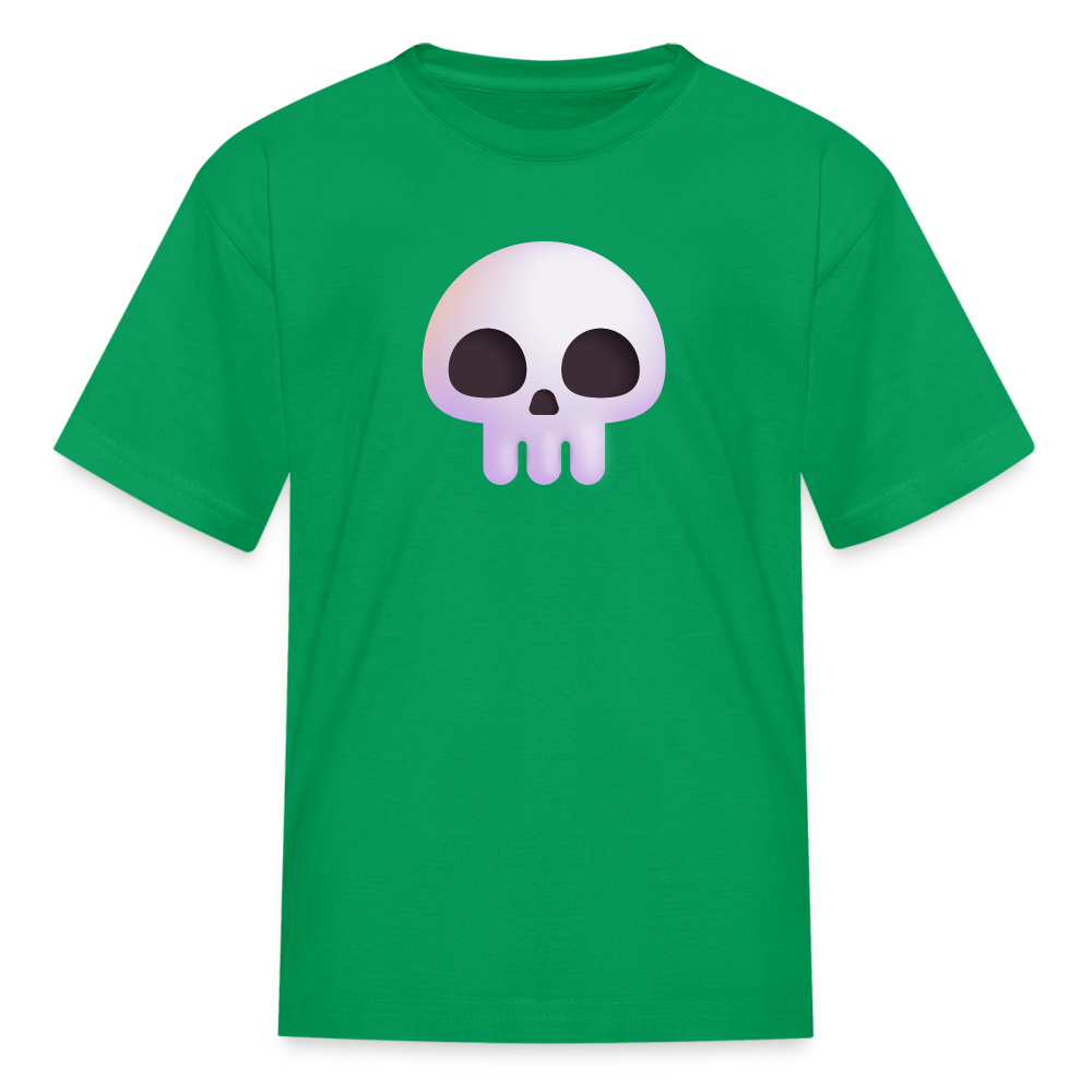 💀 Skull (Microsoft Fluent) Kids' T-Shirt - kelly green