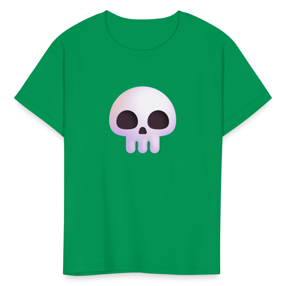 💀 Skull (Microsoft Fluent) Kids' T-Shirt - kelly green