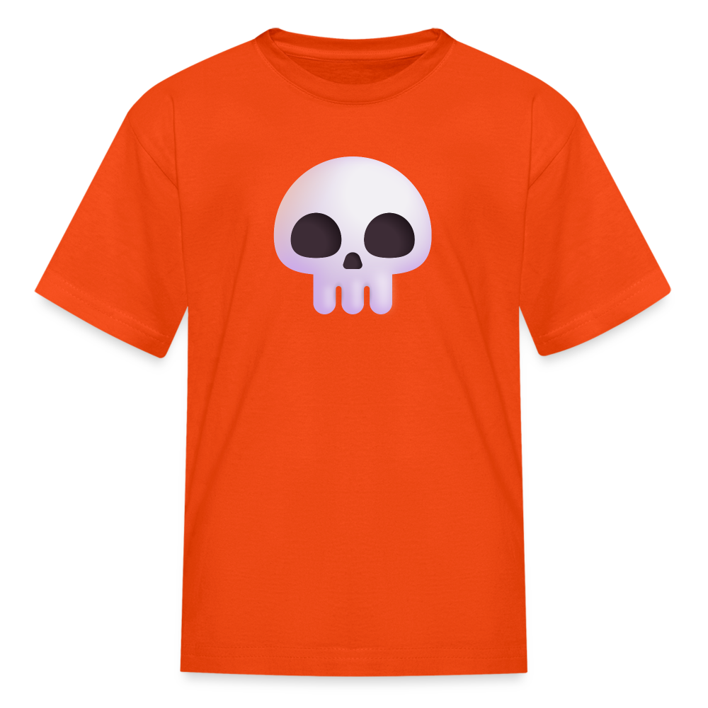 💀 Skull (Microsoft Fluent) Kids' T-Shirt - orange