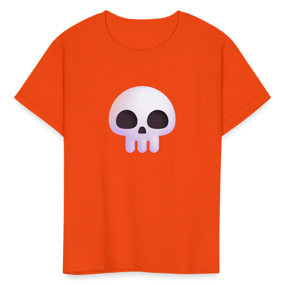 💀 Skull (Microsoft Fluent) Kids' T-Shirt - orange