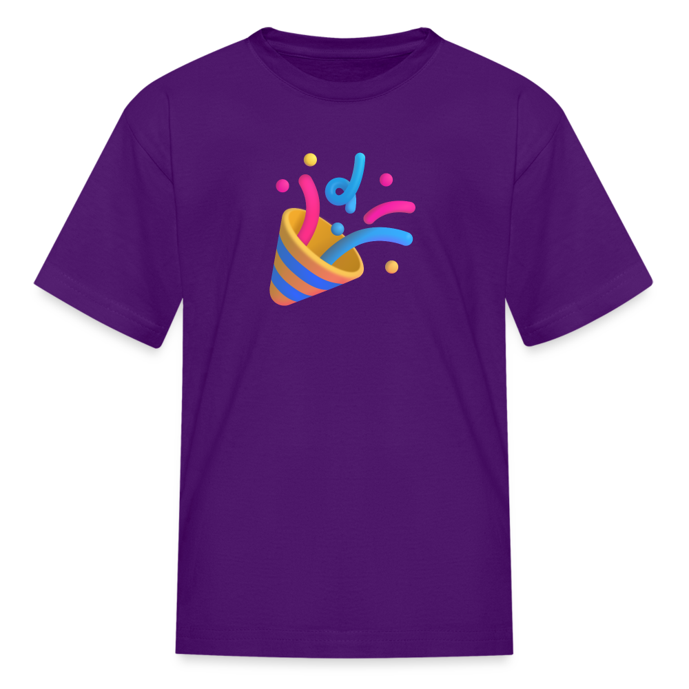 🎉 Party Popper (Microsoft Fluent) Kids' T-Shirt - purple