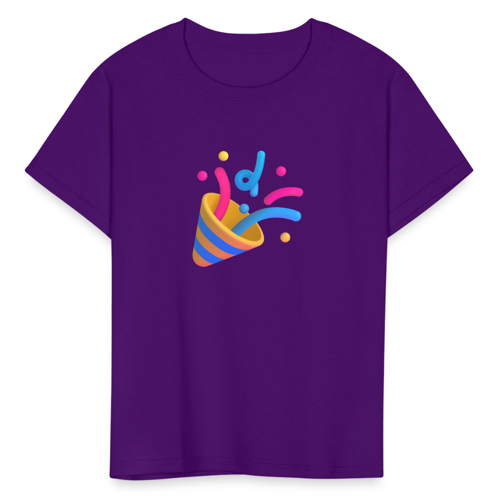 🎉 Party Popper (Microsoft Fluent) Kids' T-Shirt - purple