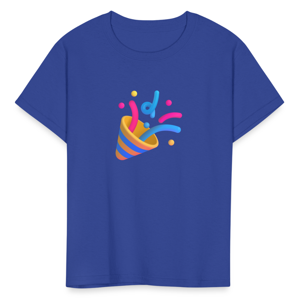 🎉 Party Popper (Microsoft Fluent) Kids' T-Shirt - royal blue