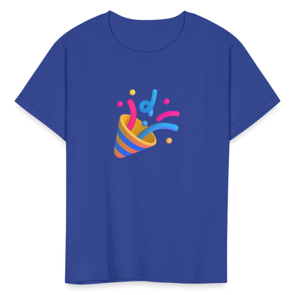 🎉 Party Popper (Microsoft Fluent) Kids' T-Shirt - royal blue