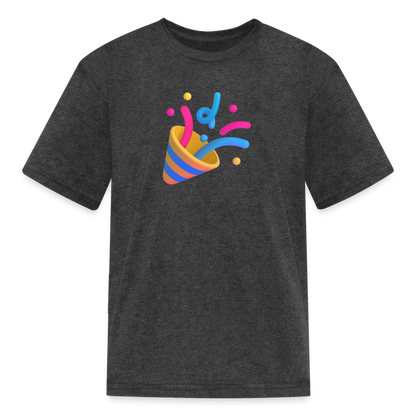 🎉 Party Popper (Microsoft Fluent) Kids' T-Shirt - heather black