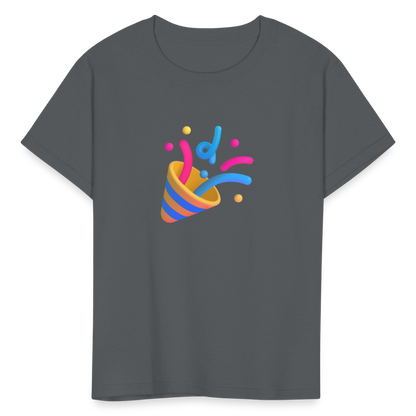 🎉 Party Popper (Microsoft Fluent) Kids' T-Shirt - charcoal