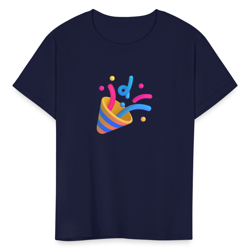 🎉 Party Popper (Microsoft Fluent) Kids' T-Shirt - navy