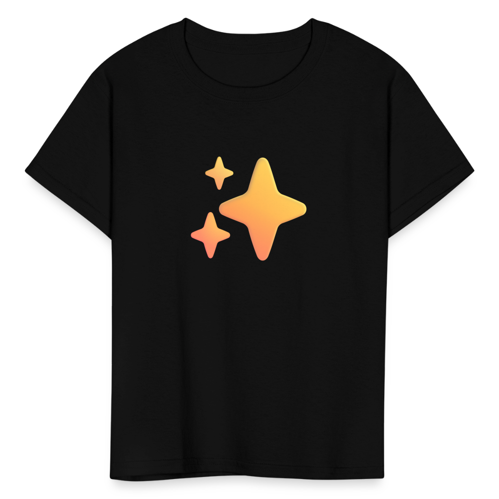 ✨ Sparkles (Microsoft Fluent) Kids' T-Shirt - black