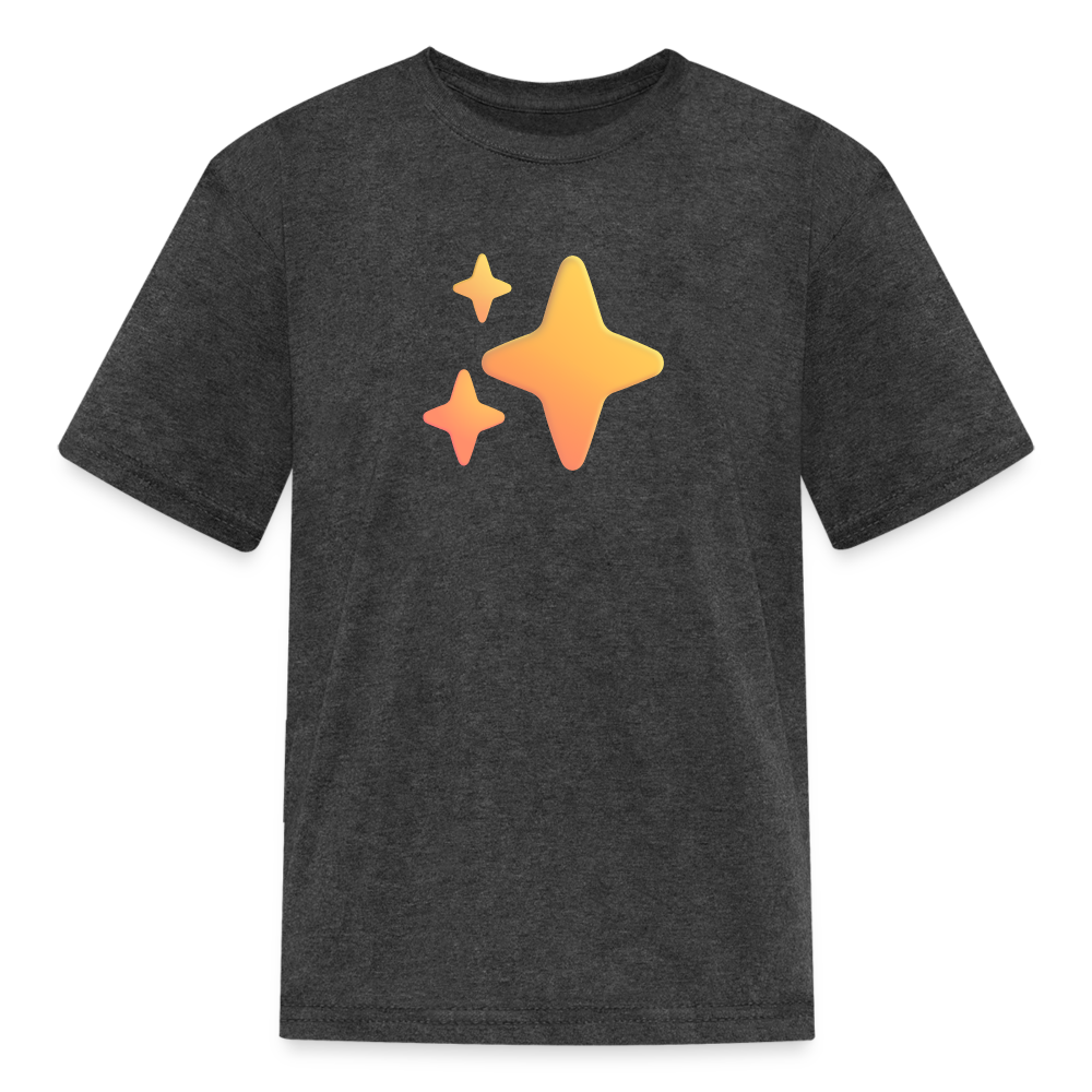 ✨ Sparkles (Microsoft Fluent) Kids' T-Shirt - heather black