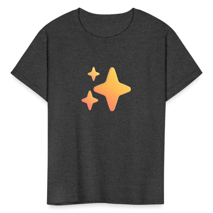 ✨ Sparkles (Microsoft Fluent) Kids' T-Shirt - heather black