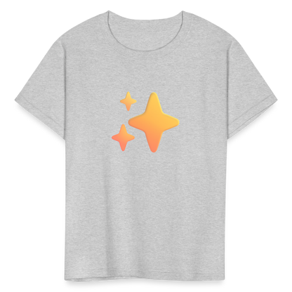 ✨ Sparkles (Microsoft Fluent) Kids' T-Shirt - heather gray