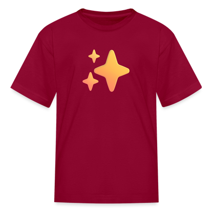 ✨ Sparkles (Microsoft Fluent) Kids' T-Shirt - dark red