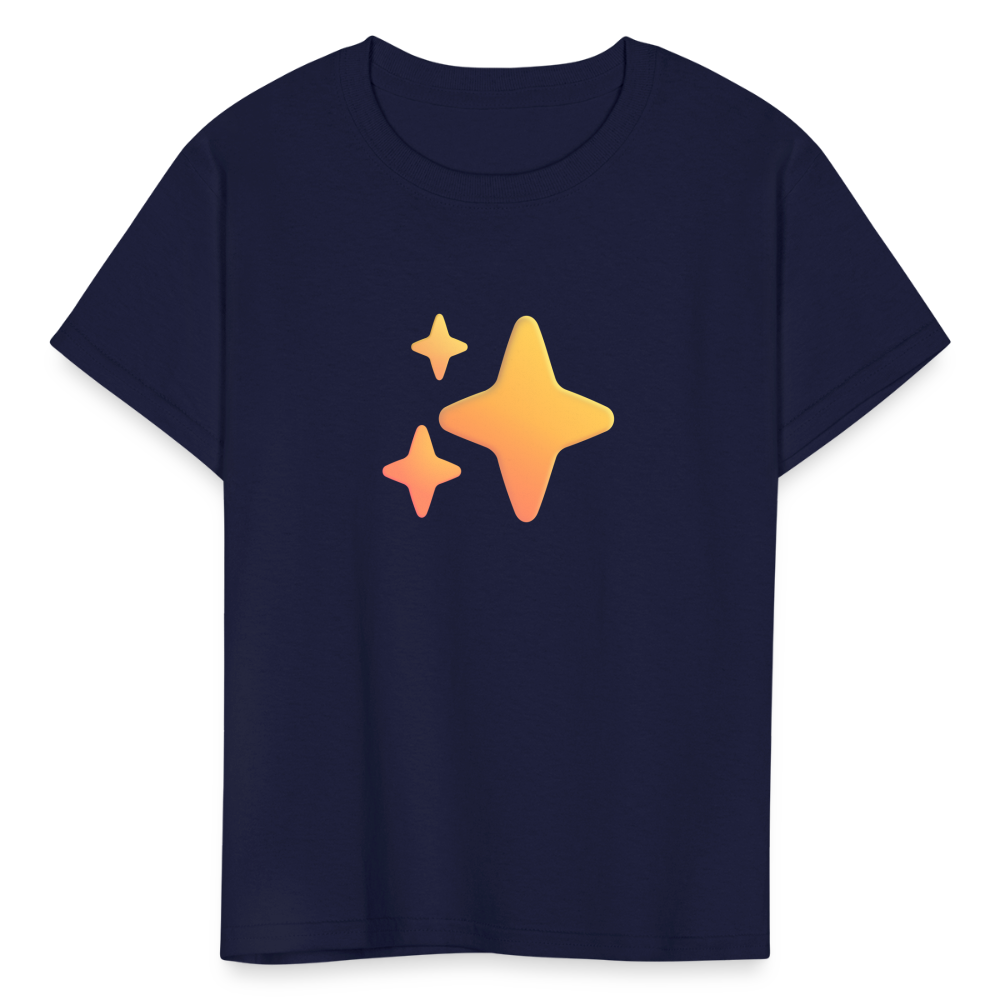 ✨ Sparkles (Microsoft Fluent) Kids' T-Shirt - navy