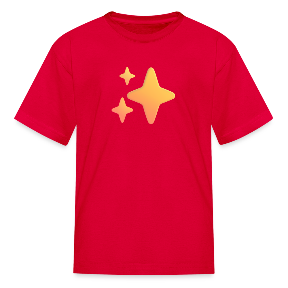 ✨ Sparkles (Microsoft Fluent) Kids' T-Shirt - red