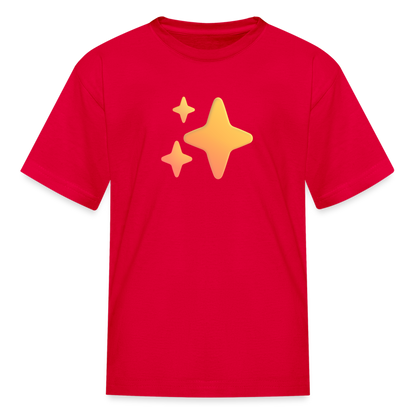 ✨ Sparkles (Microsoft Fluent) Kids' T-Shirt - red