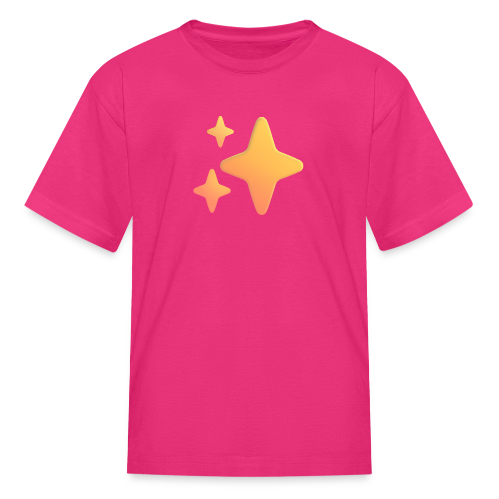 ✨ Sparkles (Microsoft Fluent) Kids' T-Shirt - fuchsia