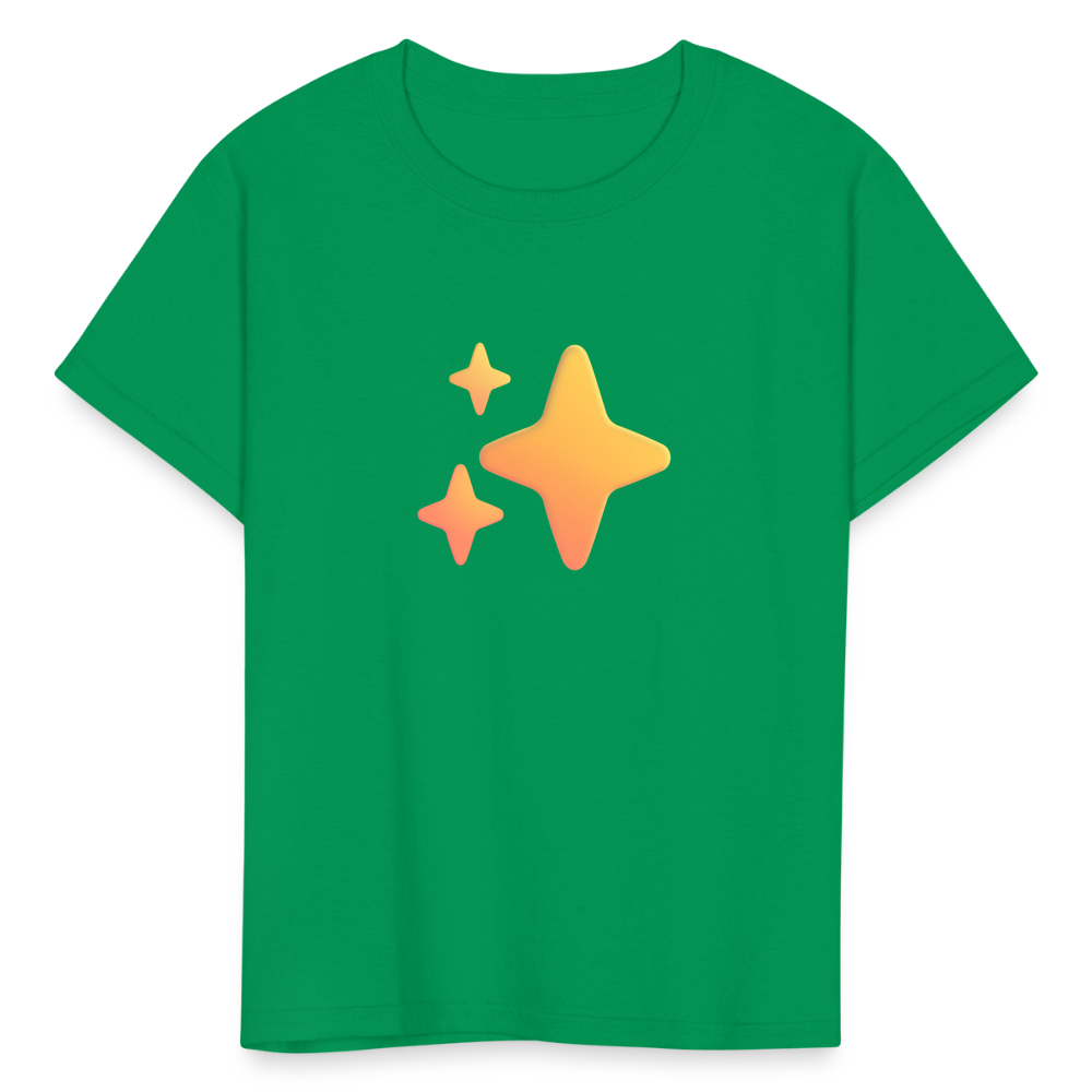 ✨ Sparkles (Microsoft Fluent) Kids' T-Shirt - kelly green