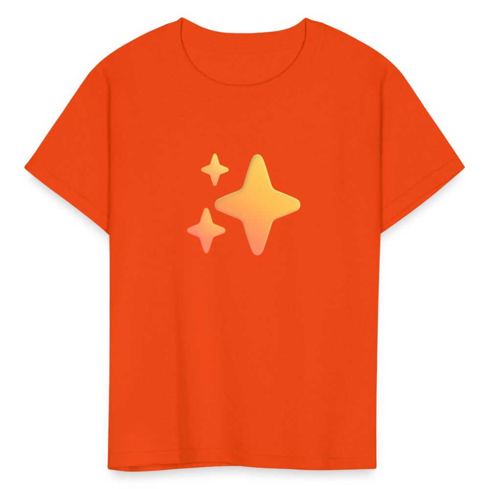 ✨ Sparkles (Microsoft Fluent) Kids' T-Shirt - orange