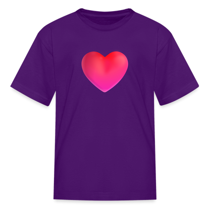 ❤️ Red Heart (Microsoft Fluent) Kids' T-Shirt - purple