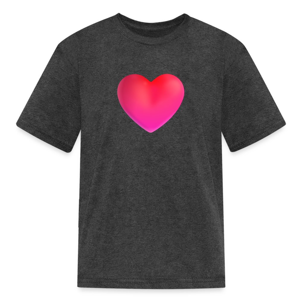 ❤️ Red Heart (Microsoft Fluent) Kids' T-Shirt - heather black