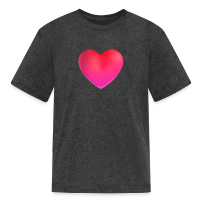 ❤️ Red Heart (Microsoft Fluent) Kids' T-Shirt - heather black