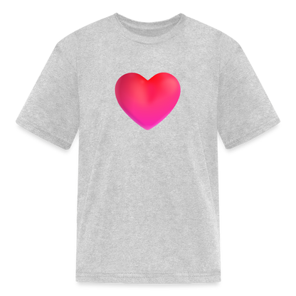 ❤️ Red Heart (Microsoft Fluent) Kids' T-Shirt - heather gray