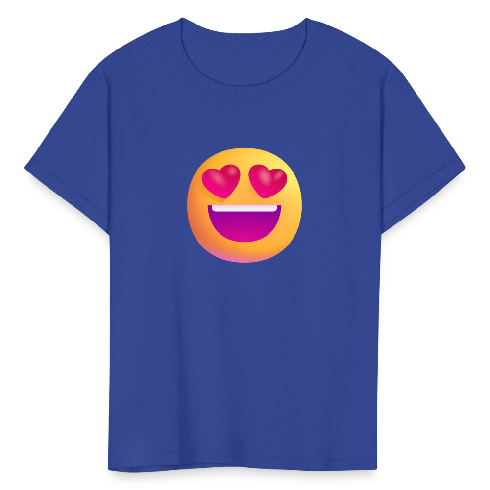 😍 Smiling Face with Heart-Eyes (Microsoft Fluent) Kids' T-Shirt - royal blue