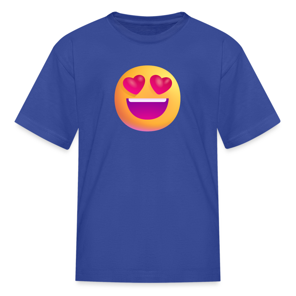 😍 Smiling Face with Heart-Eyes (Microsoft Fluent) Kids' T-Shirt - royal blue