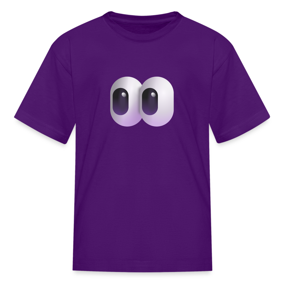 👀 Eyes (Microsoft Fluent) Kids' T-Shirt - purple