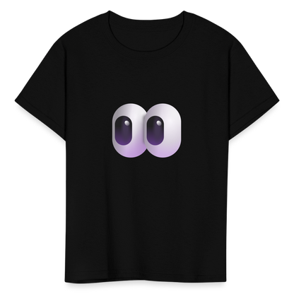 👀 Eyes (Microsoft Fluent) Kids' T-Shirt - black