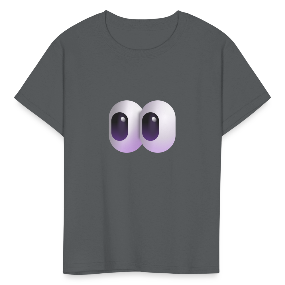 👀 Eyes (Microsoft Fluent) Kids' T-Shirt - charcoal