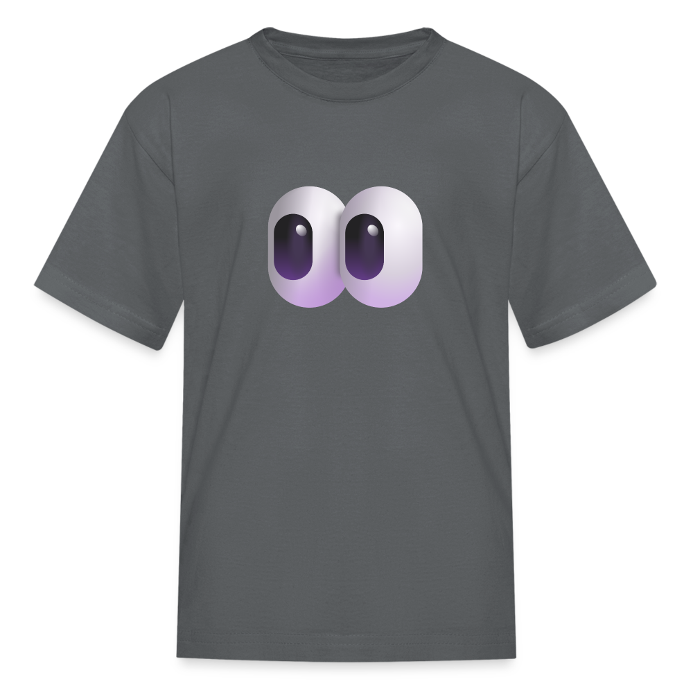 👀 Eyes (Microsoft Fluent) Kids' T-Shirt - charcoal