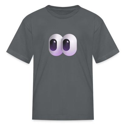 👀 Eyes (Microsoft Fluent) Kids' T-Shirt - charcoal