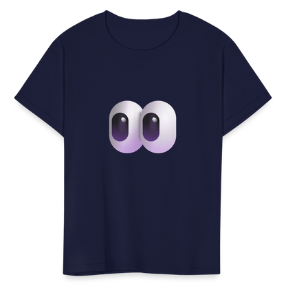 👀 Eyes (Microsoft Fluent) Kids' T-Shirt - navy