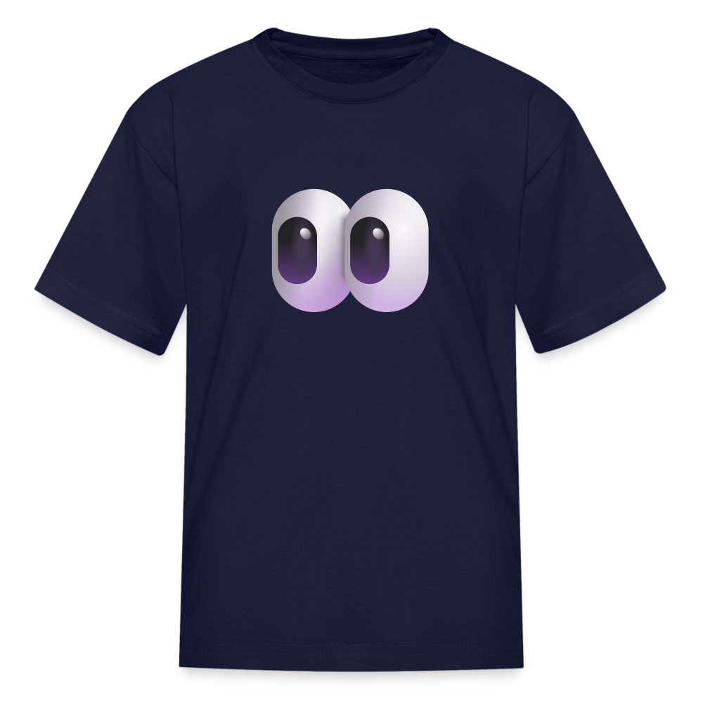 👀 Eyes (Microsoft Fluent) Kids' T-Shirt - navy