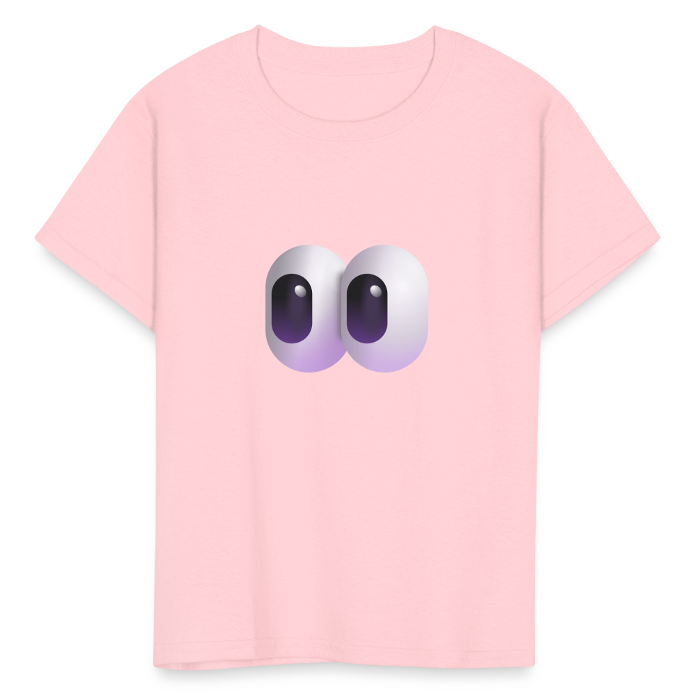 👀 Eyes (Microsoft Fluent) Kids' T-Shirt - pink