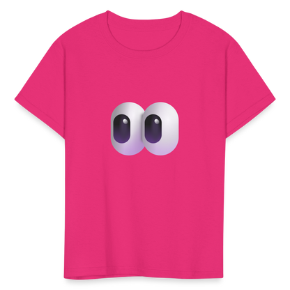 👀 Eyes (Microsoft Fluent) Kids' T-Shirt - fuchsia