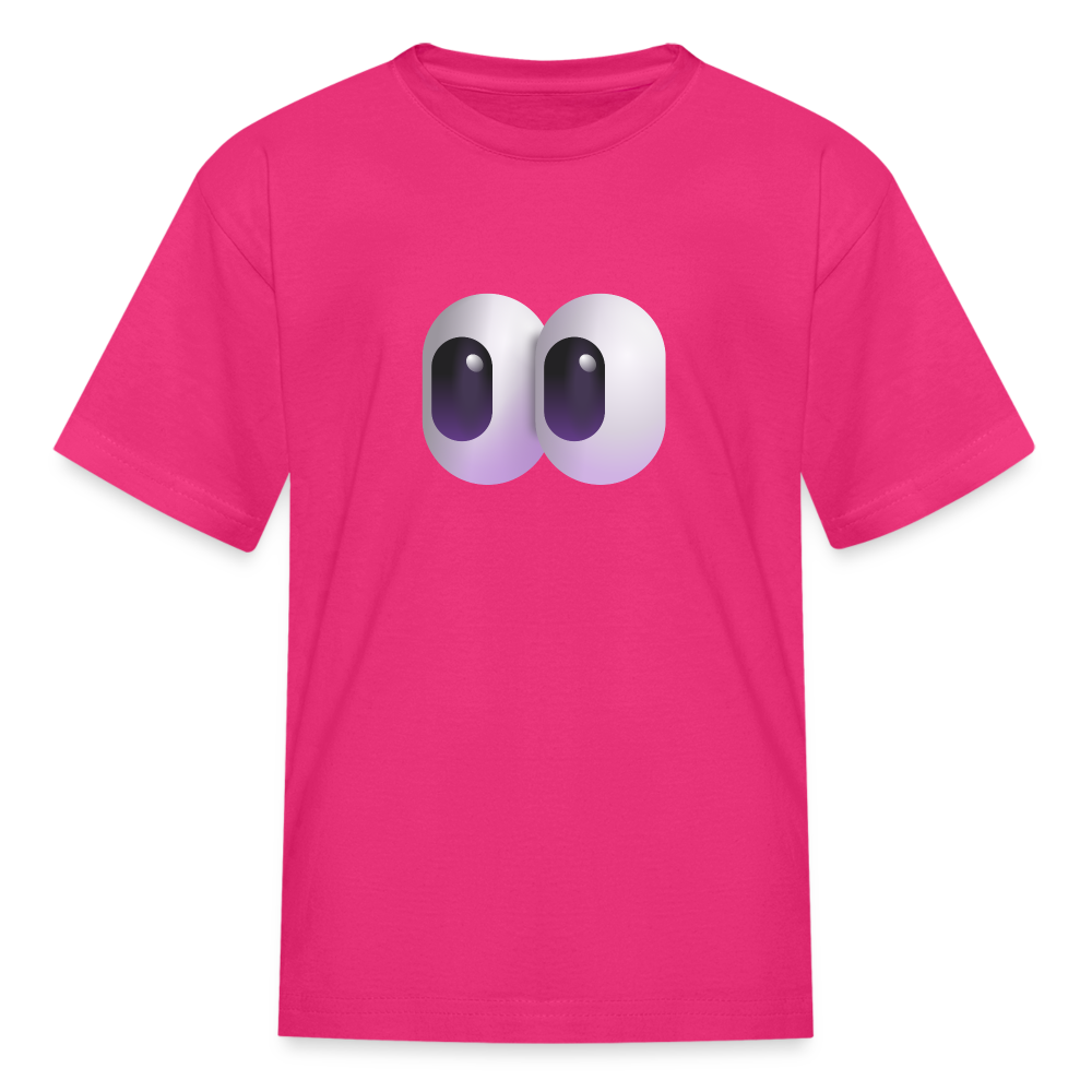 👀 Eyes (Microsoft Fluent) Kids' T-Shirt - fuchsia