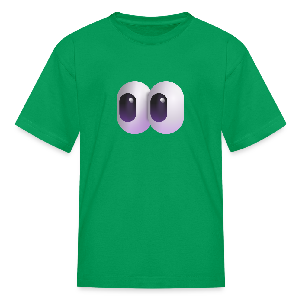 👀 Eyes (Microsoft Fluent) Kids' T-Shirt - kelly green