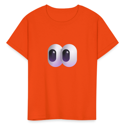 👀 Eyes (Microsoft Fluent) Kids' T-Shirt - orange