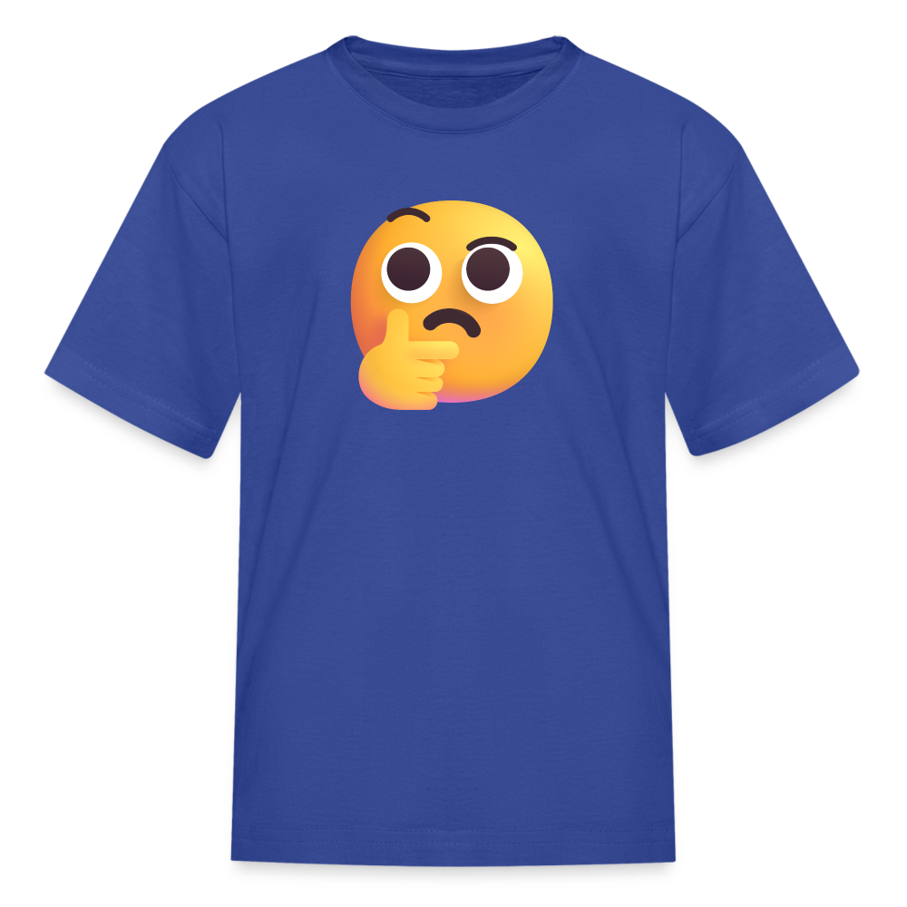 🤔 Thinking Face (Microsoft Fluent) Kids' T-Shirt - royal blue