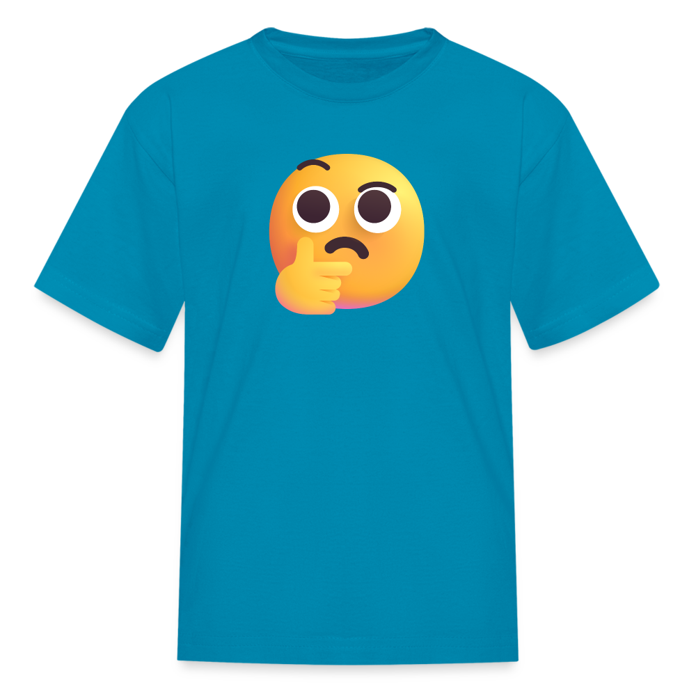 🤔 Thinking Face (Microsoft Fluent) Kids' T-Shirt - turquoise