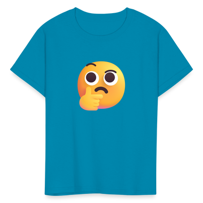 🤔 Thinking Face (Microsoft Fluent) Kids' T-Shirt - turquoise