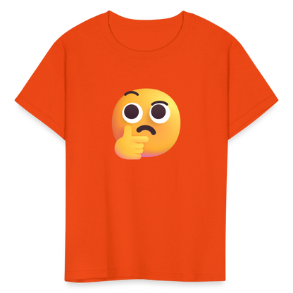 🤔 Thinking Face (Microsoft Fluent) Kids' T-Shirt - orange