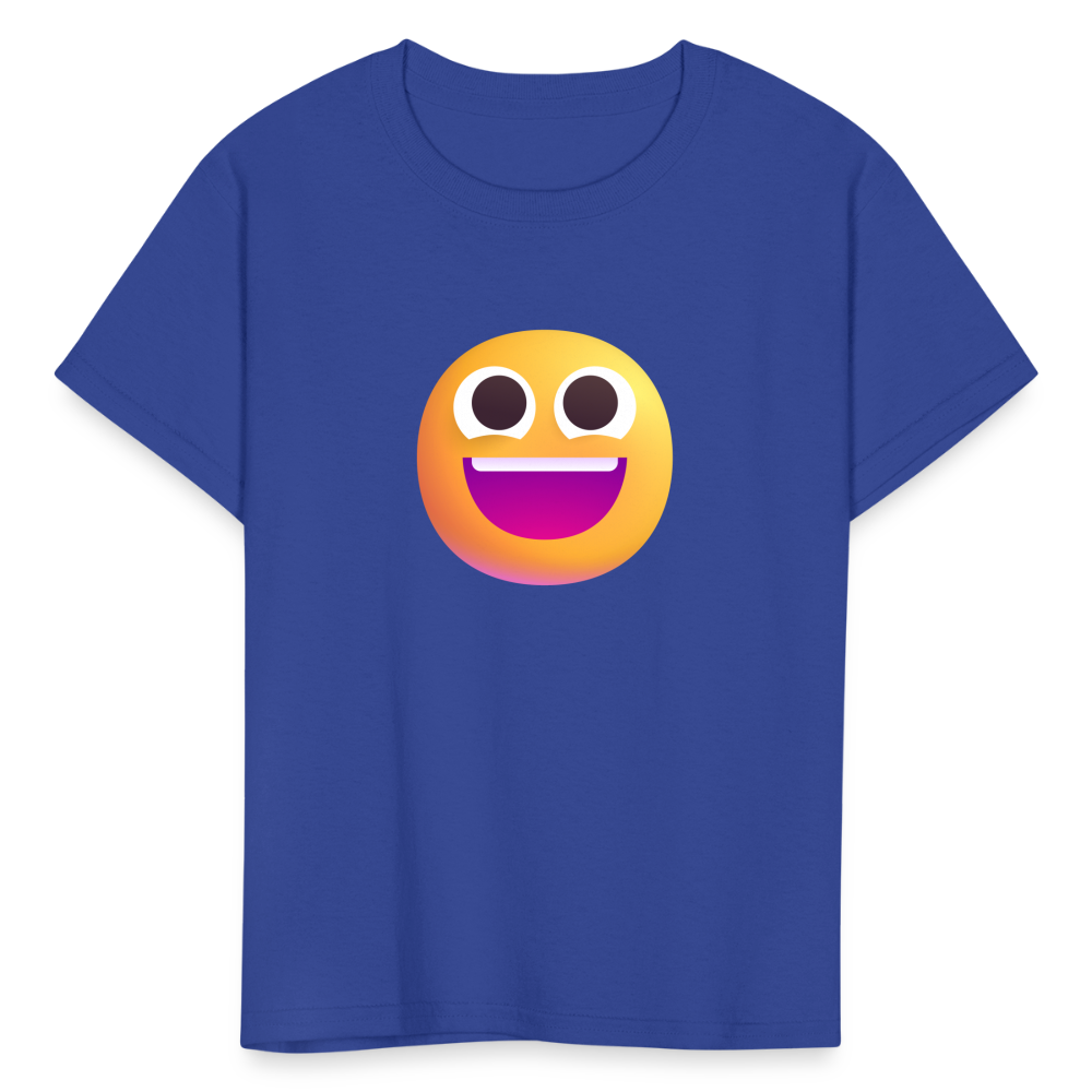 😀 Grinning Face (Microsoft Fluent) Kids' T-Shirt - royal blue