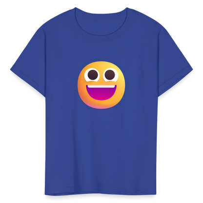 😀 Grinning Face (Microsoft Fluent) Kids' T-Shirt - royal blue