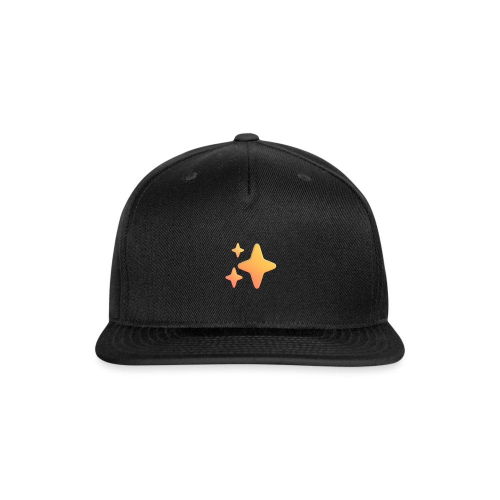 ✨ Sparkles (Microsoft Fluent) Snapback Baseball Cap - black
